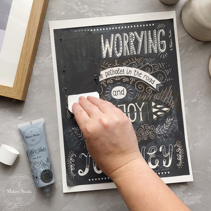 Stop Worrying ~ Mesh Stencil 8.5"x11"