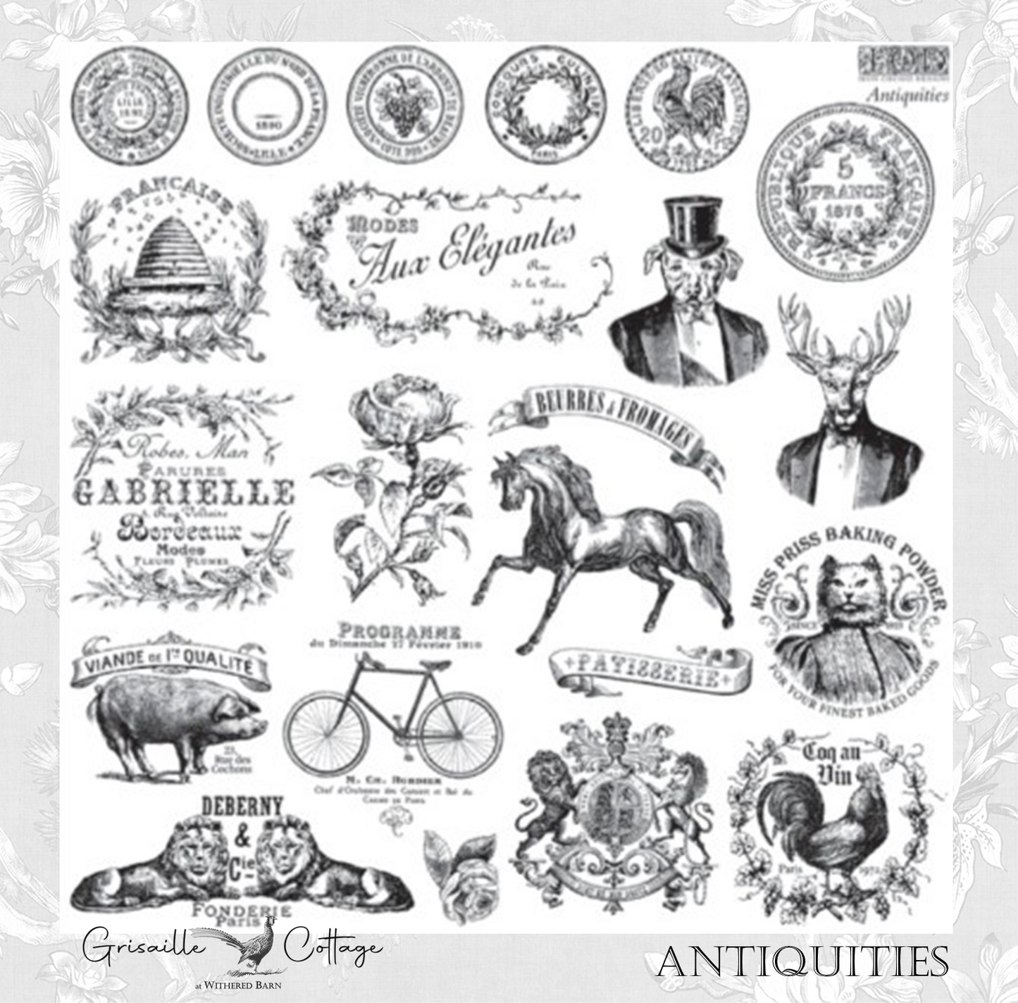 Antiquities ~-IOD Decor Stamp