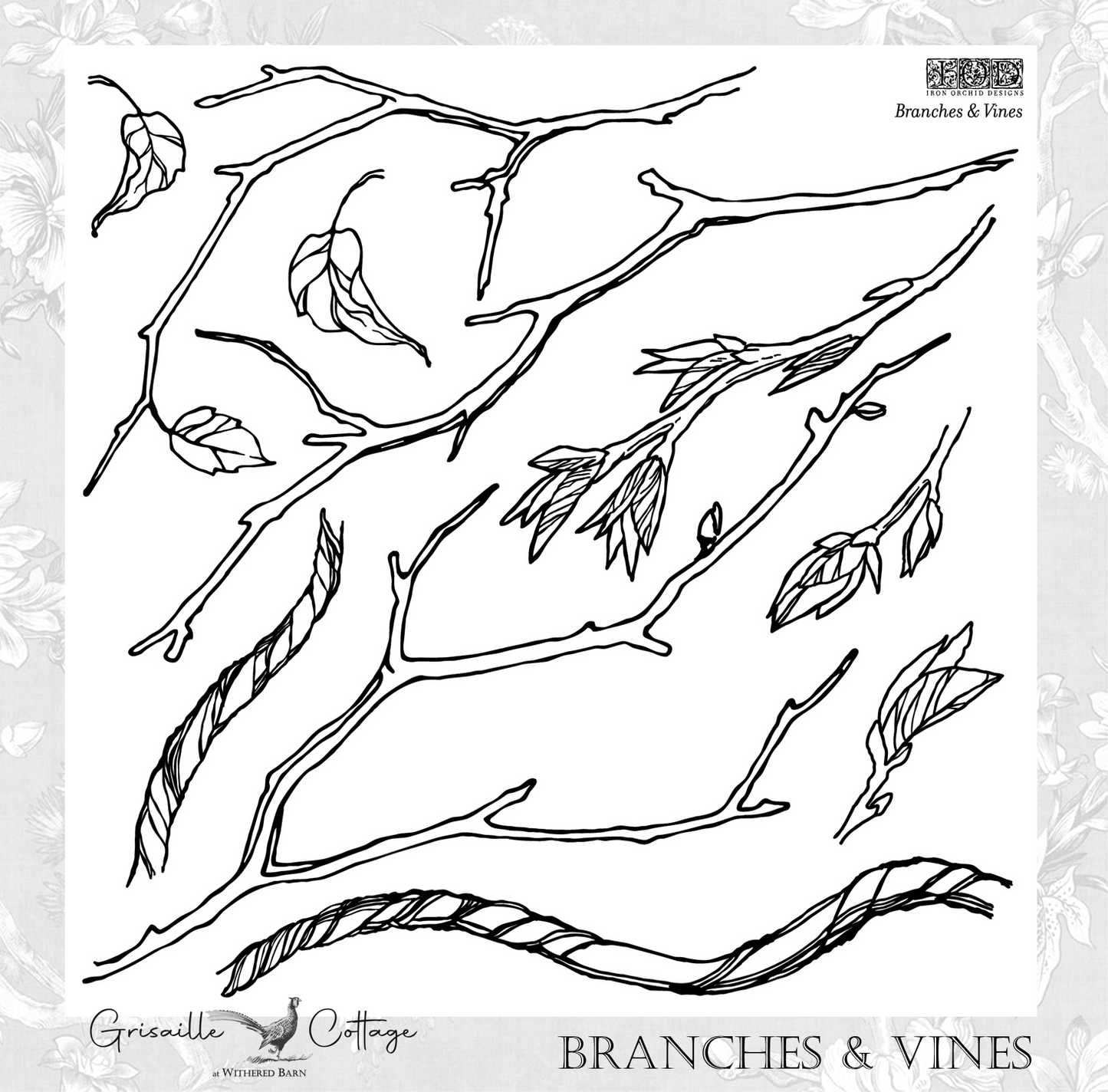 Branches & Vines - IOD Decor Stamp