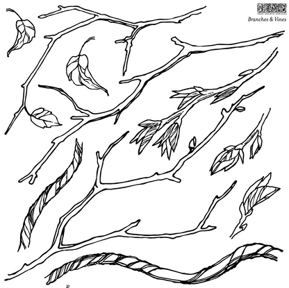 Branches & Vines - IOD Decor Stamp 2021 *Retired