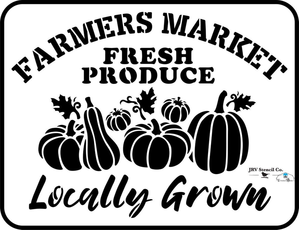 Farmer's Market Produce - JRV Stencil Co
