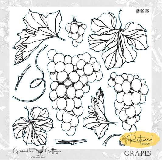 Grapes ~-IOD Decor Stamp