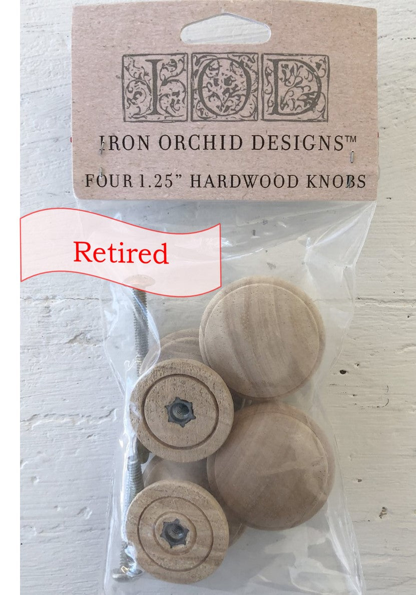Wood Knob Set of 4 - 1.25in {Retired}