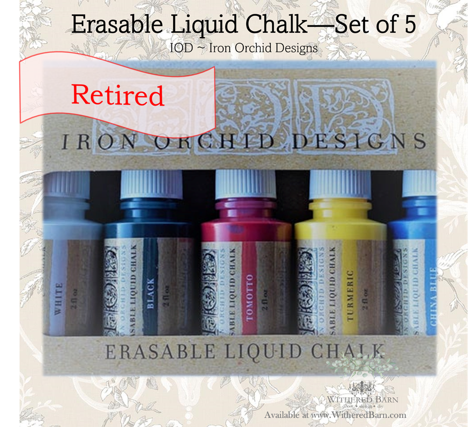 Five Color Pack - ELC-Erasable Liquid Chalk {Retired}