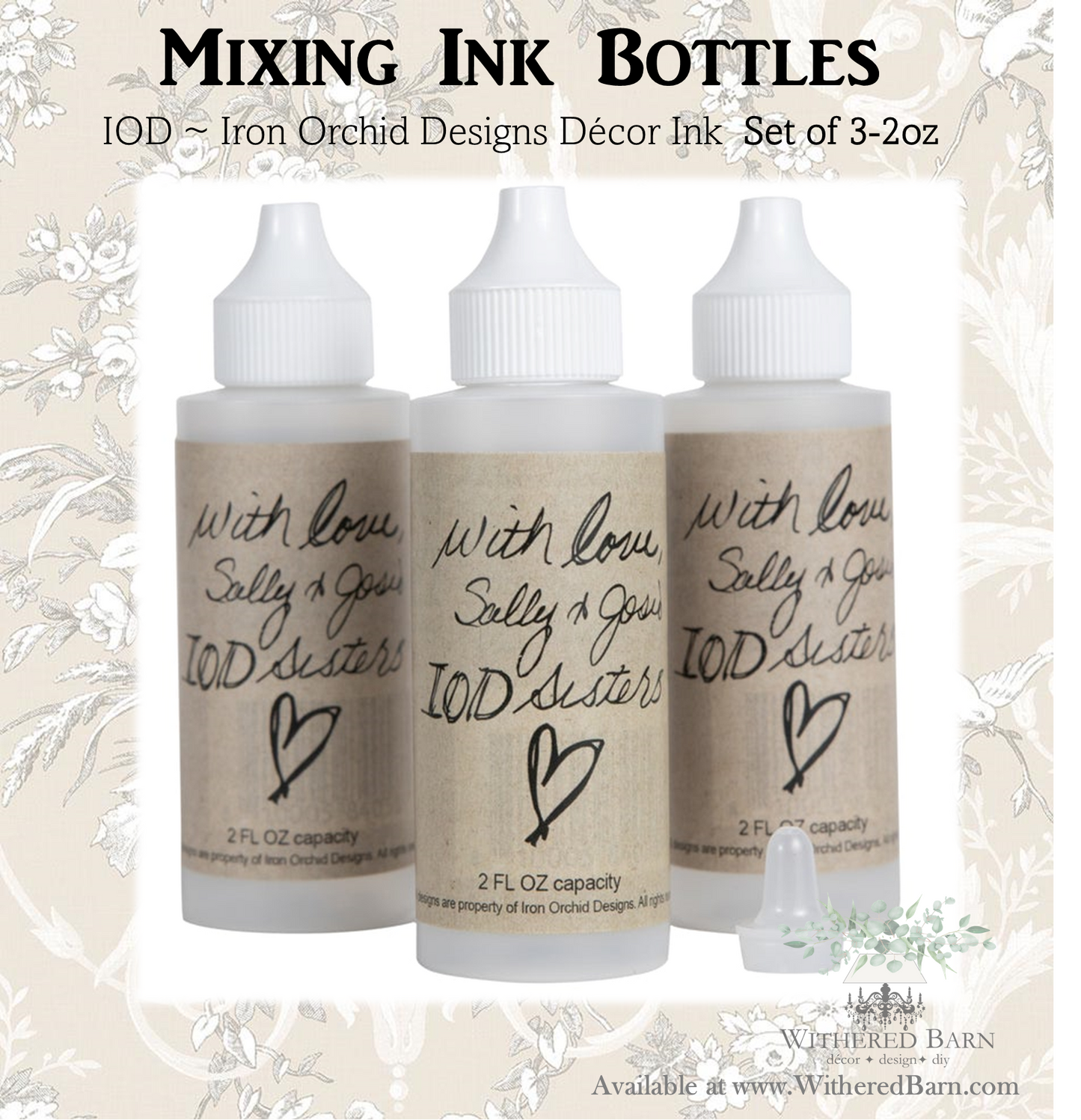 Custom Ink Color Mixing Bottles - IOD