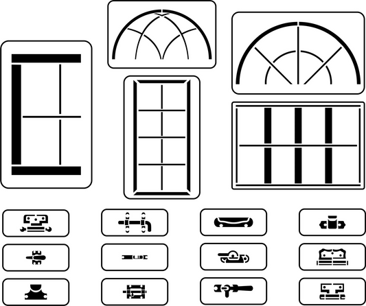 Window Maker 17pc Set - JRV Stencil Co