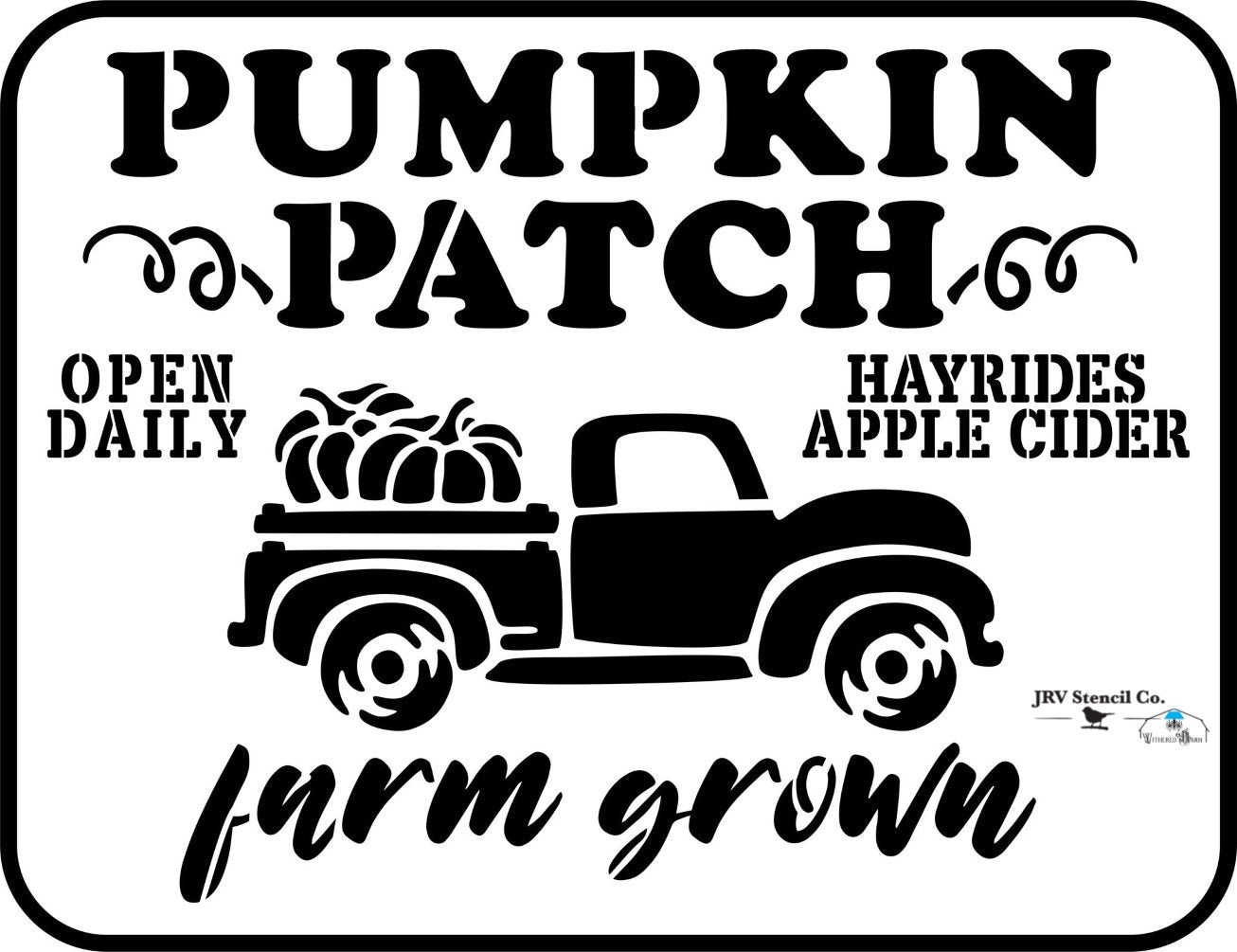 Pumpkin Patch Truck - JRV Stencil Co