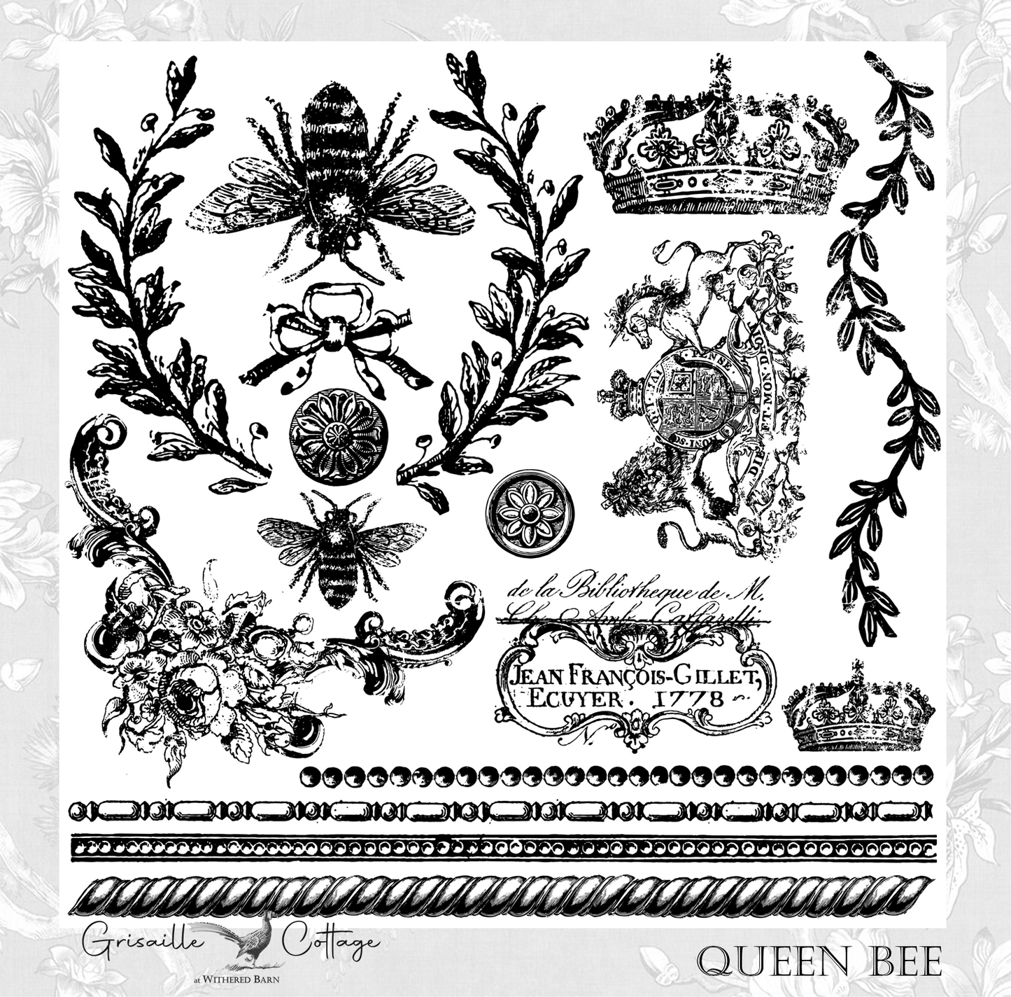 Queen Bee - IOD Decor Stamp