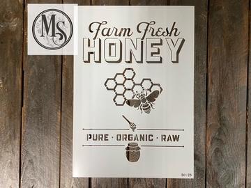 Farm Fresh Honey Stencil S0725