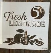 Fresh Lemonade Stencil S0726B