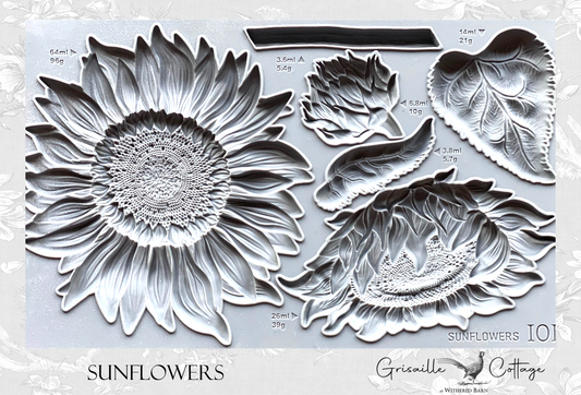 Sunflower - IOD Decor Mould