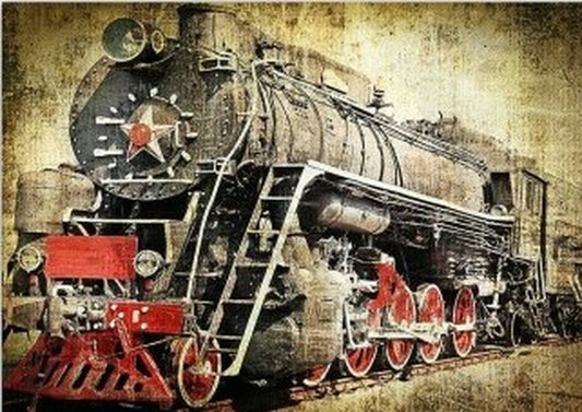Antique Train ~ A1 23"x33" Rice Paper - Decoupage Queen