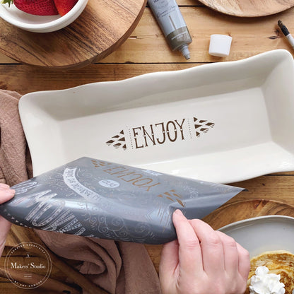 Stop Worrying ~ Mesh Stencil 8.5"x11"