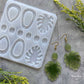 Resin Mold - Oval & Leaf Earring & Necklace