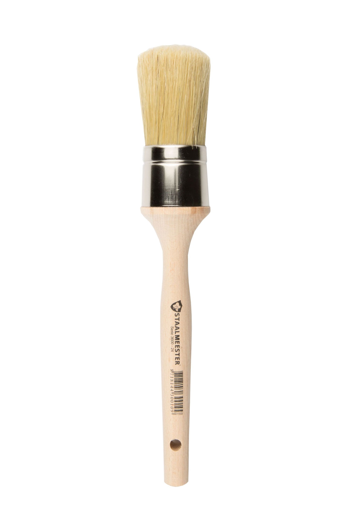 Natural Series Wax Brush Round #24 (1.75in) by Staalmeester