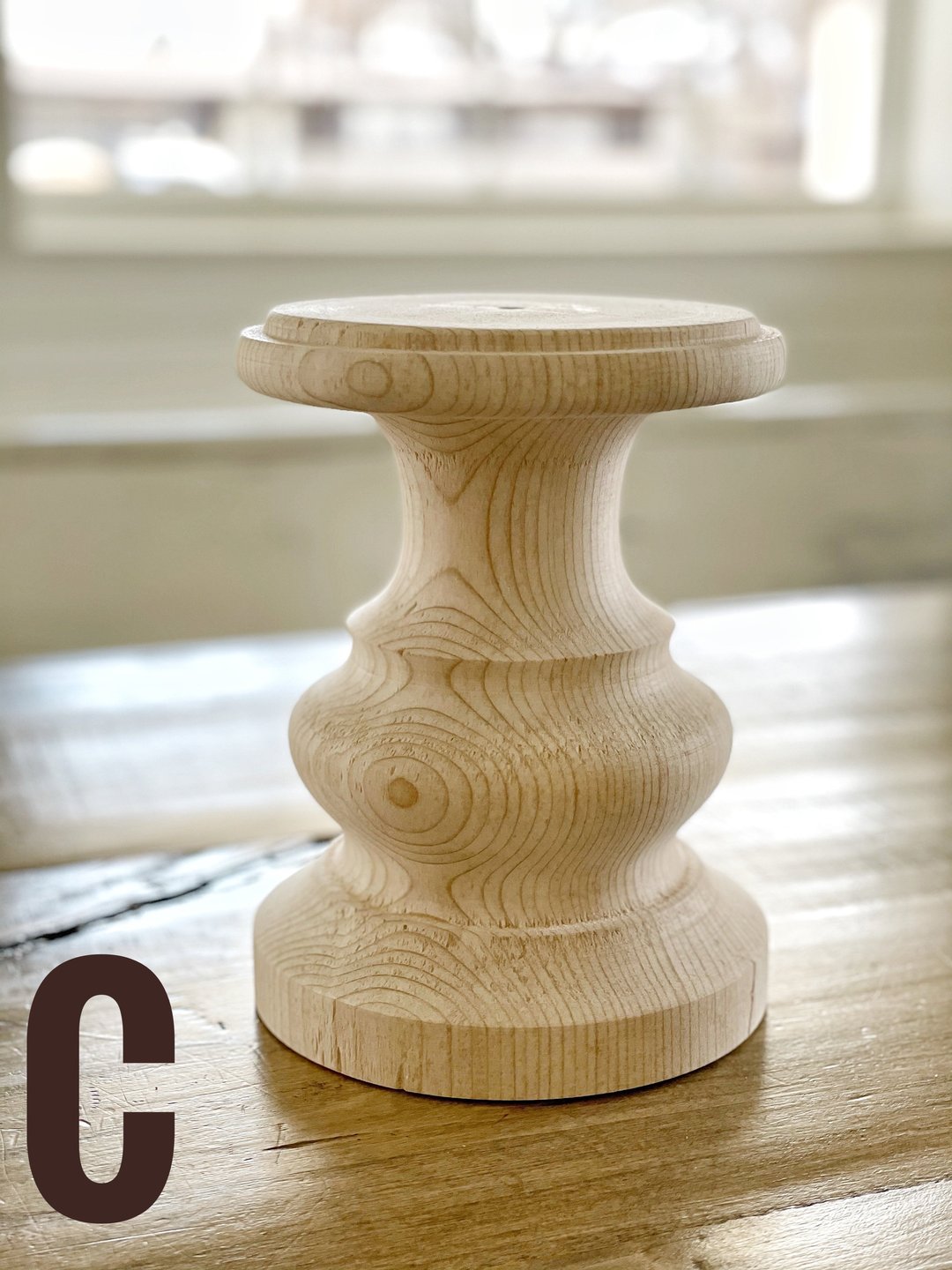 Candlesticks Unfinished Wood