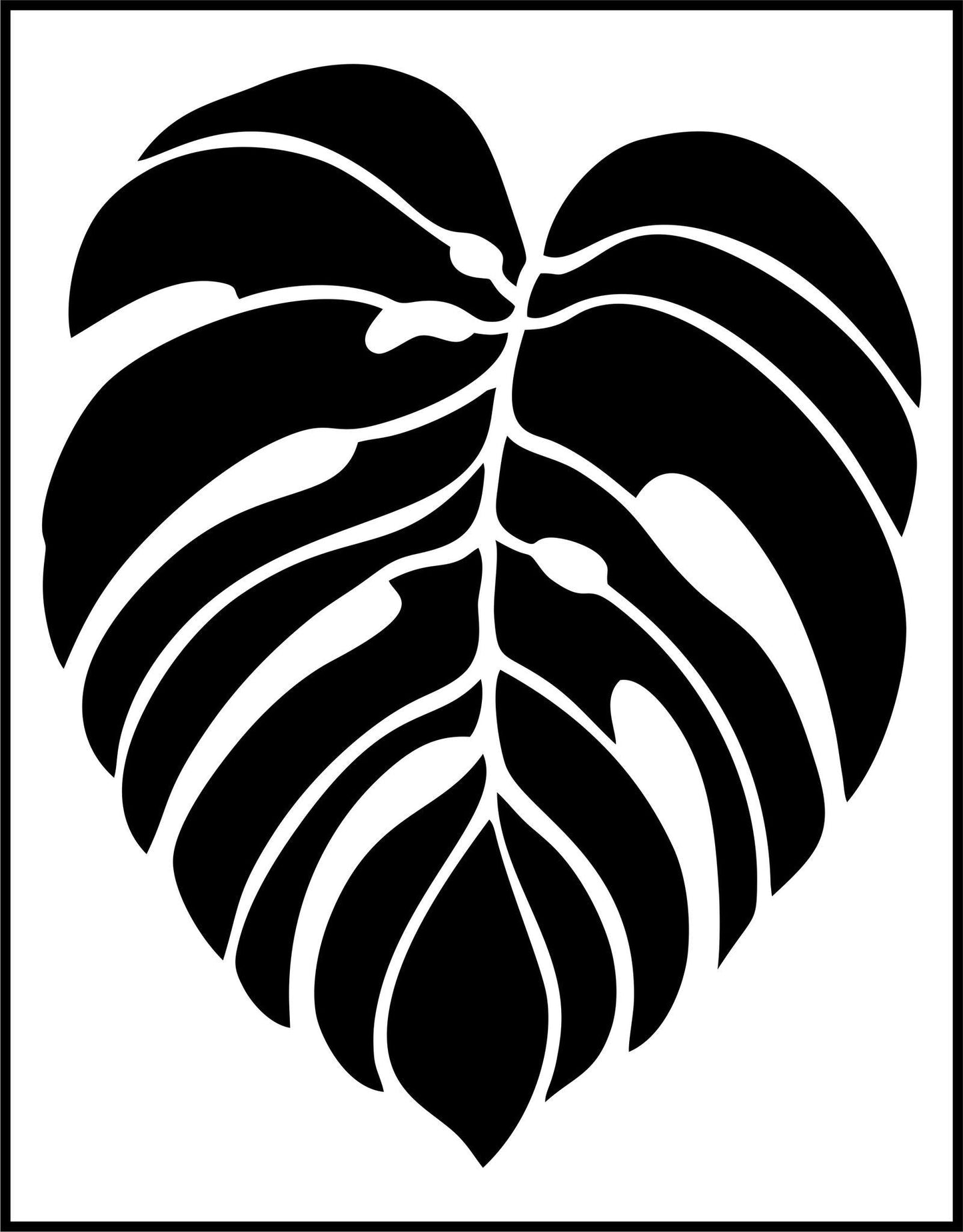 Large Leaf 1 - JRV Stencil Co
